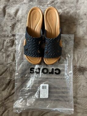 CROCS Women's Braided Slide Sandals